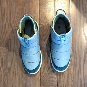 LL Bean indoor/outdoor slippers blue/turquoise